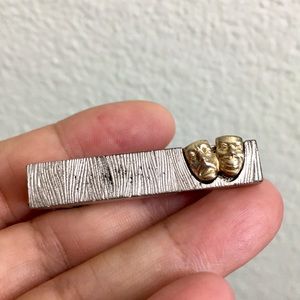 🖤Vtg ‘Comedy & Tragedy’ mask tie clip